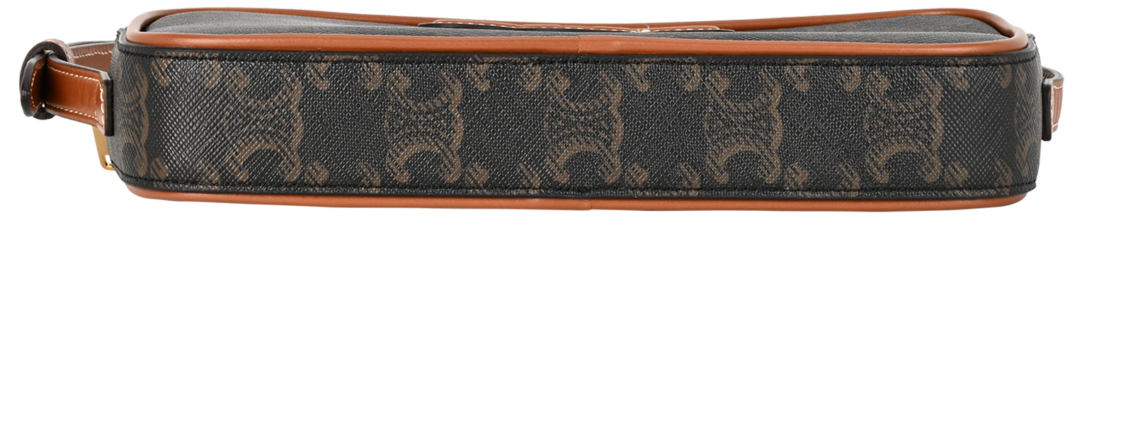 Triomphe Mini Camera Bag, &pound;695, Handbags, Brown, Canvas, Top view